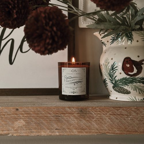 naughty list candle