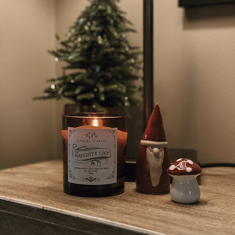 naughty list candle