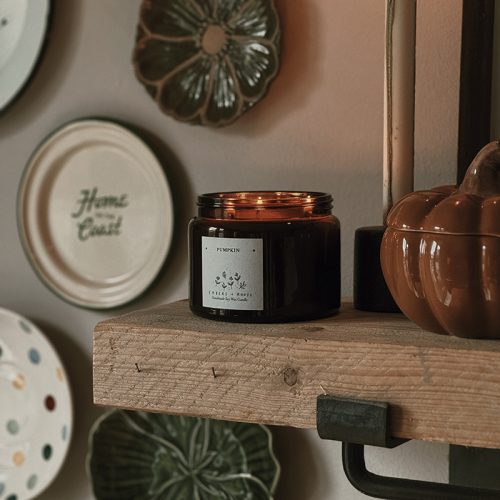 LARGE PUMPKIN CANDLE