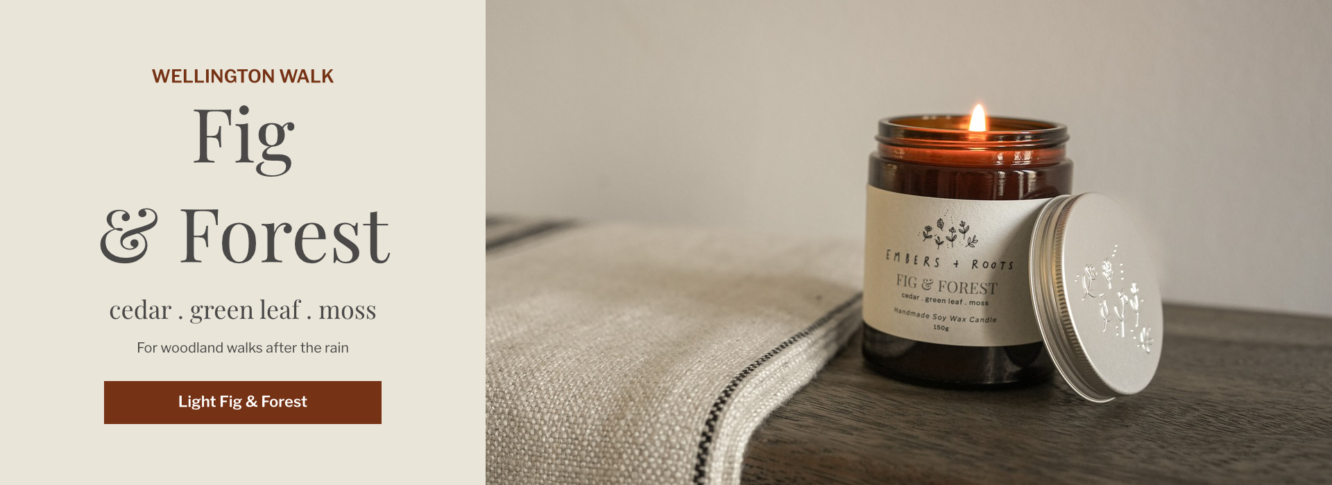 Fig & Forest, the October fragrance for Wellington Walk